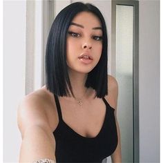 Short Straight Hair, Short Hair Styles Easy, Brazilian Human Hair, Grunge Hair, Shoulder Length Hair, Bob Hairstyle, Short Bob, Bananas