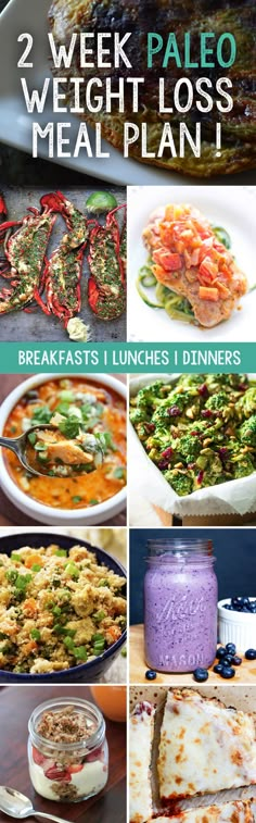 2 Week Paleo Meal Plan That Will Help You Lose Weight Fast! Paleo Diet Meal Plan, Banting Diet, 30 Days Challenge, Program Diet, Paleo Diet Plan, Paleo Meal Plan, Overnight Oat, Resep Diet