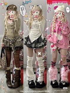 Anime Y2k Outfit, Harajuku Fashion Drawing, Cute Outfits Gyaru, Cutecore Outfits Aesthetic, Fem Scene Outfit, Gyaru Fashion Aesthetic, Couqqete Outfit, Y2k Cutecore Outfits, Cute Outfit Ideas Y2k