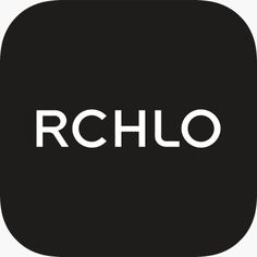 the word rchlo is written in white on a black square with an arrow