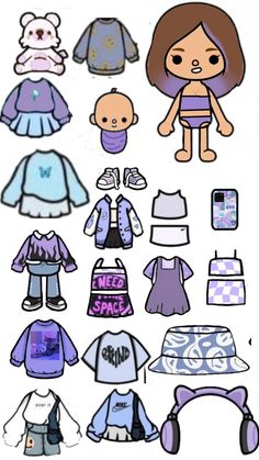 the paper doll is made to look like clothes