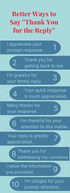 a blue poster with the words better ways to say thank you for the repair