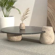 BETACH Genuine Nero Black Marble Top Stone Legs Coffee Table | Wayfair Modern Living Room Table, Marble Products, Coffee Table Ideas, Stone Coffee Table, Interior Design Per La Casa, Unique Coffee Table, Centre Table, Coffee Table Wayfair, Elegant Living