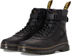 Amazon.com | Dr. Martens Unisex Combs Tech Leather Fashion Boot, Black Wyoming+PU, 7 US Women | Motorcycle & Combat Motorcycle Women, Doc Martens, Dr. Martens, Leather Fashion, Boots, Leather, Black