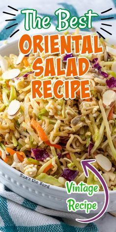 Asian Noodle Salad Recipe, Asian Ramen Noodle Salad, Asian Ramen Salad, Ramen Recipes Easy, Asian Noodle Salad, Ramen Salad, Ramen Noodle Salad, Noodle Salad Recipes