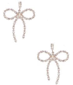 Southern Living Borrowed & Blue By Southern Living Cubic Zirconia Bow Drop Earrings | Dillard's Classic Southern, Gold Drop Earrings, Southern Living, Southern Style, Dillard's, The Borrowers, Gold Earrings, Cupcake, Jewelry Box