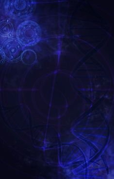 an abstract blue background with circles and spirals