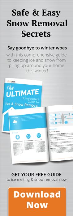 the ultimate guide to snow removal secrets info sheet with instructions and tips on how to use it