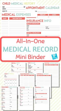 an all in one medical record is shown