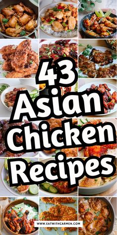 Looking for Asian-inspired chicken recipes that everyone will love? This collection of 40 recipes brings bold flavors, healthy ingredients, and easy prep to your table. From stir-fry to air-fried chicken dishes, these are perfect for quick dinners, meal prep, or family feasts. Save this pin for flavorful meals that cater to every craving! Chicken Dinner Ideas Asian, Asian Dishes Healthy, Beijing Chicken Recipe, Gourmet Asian Food, Easy Chinese Dishes, Quick Easy Asian Chicken Recipes, East Asian Food Recipes, Asian Recipes For A Crowd, Chicken Japanese Recipes