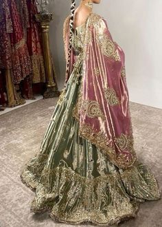 "Trendy top alert! Follow us for more stylish finds! #fashion #clothing" Pakistani Runway Fashion, Pakistani Baraat Dresses, Desi Dress Pakistani Outfits, Sabiya Sachi Lehenga, Rokha Outfits, Pakistani Wedding Outfits Bride, Hijabi Lehenga, Desi Bridal Dresses, Jaggo Outfit Punjabi Lehnga