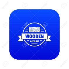 wooden materials sign icon digital blue for any design isolated on white background stock photo and royalty