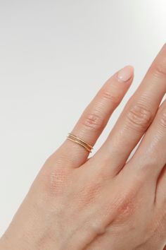 ITEM INFO Crafted with precision and attention to detail, this ring features a sleek and elegant double line design. Made with 14K solid gold for durability and a luxurious shine. The open free one size design allows for easy adjustment and ensures a comfortable fit. Perfect for wearing on the pinky finger or as a stackable ring for a trendy look. The minimalist design makes it versatile and suitable for everyday wear or special occasions. Elevate your style with our 14K Solid Gold Double Line O Ring For Pinky Finger, Simple Gold Rings, Pinky Finger Ring, Baby Ring, Pinky Finger, Gold Finger Rings, Gold Pinky Ring, Success And Happiness, Baby Rings