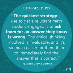 a quote from teacher linda bortnick on the subject's ability to be successful