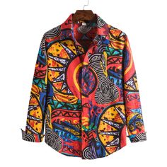 Classic Printed Shirt – Shirts In Style Trendy Long Sleeve T-shirt For Summer, Multicolor Casual Shirt With Casual Collar, Casual Multicolor Shirt With Casual Collar, Multicolor Casual Collar Shirt, Spring Casual Collar Printed Shirt, Red Tops With Casual Collar For Summer, Trendy Beach Shirt For Fall, Cotton Shirt With Graphic Print And Casual Collar, Spring Graphic Print Top With Casual Collar