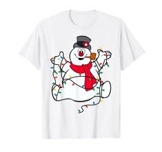 PRICES MAY VARY. Officially Licensed Frosty The Snowman Apparel for Women - Men - Boys - Girls - Toddler; Snowman T-Shirts; Christmas T-Shirts; Frosty; Snow; Magic; Winter; Holidays; X-Mas; Present; Santa Claus; 20WBFS00006A-001 Lightweight, Classic fit, Double-needle sleeve and bottom hem Holiday White Pre-shrunk T-shirt, Snowman Shirts, Snow Magic, Snowman Shirt, Christmas Portraits, Frosty The Snowman, Christmas T Shirts, Frosty The Snowmen, The Snowman