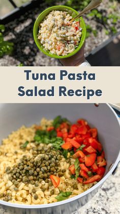 pasta salad recipe with tomatoes, capers and green beans