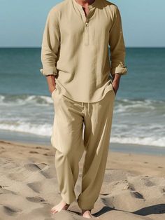 Shirt And Pants, Shirt Sleeves, Pants Set, Long Sleeve Shirts, Collar, Long Sleeve, Pants, Color, Trousers