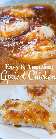 an image of easy and amazing apricot chicken