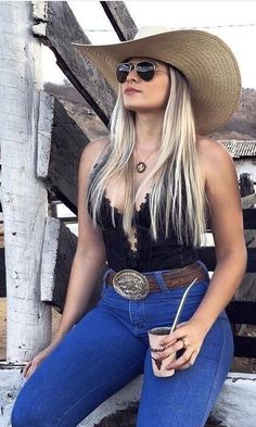 Cowgirl Style Outfits, Wilde Westen, Country Style Outfits, Cowboy Outfits, Cowgirl Outfits