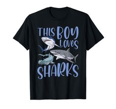 PRICES MAY VARY. The cute Shark Lover Design perfect for kids who love Sharks. Wether for Boys or Girls, this funny Shark graphic tee is perfect for everybody who loves the ocean animals. Perfect as a gift for every Shark Lover, wether for boys, girls or kids. Just the right graphic for everybody who loves Sharks! Lightweight, Classic fit, Double-needle sleeve and bottom hem The Ocean Animals, Shark Graphic, Funny Shark, Sharks Funny, Shark Lover, Cute Shark, Shark T Shirt, This Boy, Ocean Animals