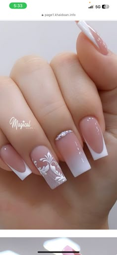 Bougie Nails Designs, Bride Nail Designs, Bougie Nails, Ideas Uñas, Minimal Chic, Acrylic Nail Designs, Simple Nails