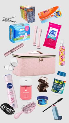 High School Essentials, Hygiene Bag, Backpack Aesthetic, Shower Hair