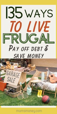 the cover of an article about frugal's garage sale and how to save money