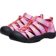 We don't want anything to hold little adventurers back so we equip them with the Keen Newport H2 Sandal. These strappy sandals combine the best attributes of sneakers and sandals to encourage amphibious exploration and learning. Pink Sandals For Summer Outdoor Activities, Breathable Sport Sandals With Adjustable Fit And Round Toe, Multicolor Round Toe Sandals For Outdoor, Synthetic Sandals For Adventure In Summer, Synthetic Sandals For Summer Adventure, Summer Adventure Synthetic Sandals, Pink Waterproof Sandals For Summer, Sporty Low-top Sandals For Outdoor Activities, Pink Sandals For Spring Outdoor Activities