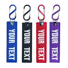 PRICES MAY VARY. Personalized Keychain - This is a versatile Dual Carabiner，“S” shaped Stainless-Steel carabiner has two gates so you can clip items like keys or gear to one side, then clip the other side to your backpack, belt loop or pocket Custom Key Tag - Our embroidered key chains are made of high-quality fabric materials, they are light, soft and flexible. All your customize texts are high-density knit into the fabric with merrowed border, wear resistant and washable Multiple Styles - The Customized Black Keychains For Personal Use, Customized Keychain, Motorcycles And Scooter, Ring Accessories, Backpack Keychains, Key Tags, Personalized Embroidery, Personalized Keychain, Car Keychain