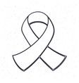 a black and white outline of a ribbon