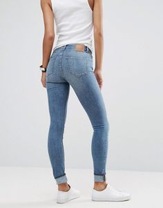 Weekday Body High Waist Superskinny Jeans - Blue Weekday Jeans, Jean Trends, Light Blue Jeans, Girls Jeans, High Jeans, High Waist Jeans, Casual Style, Blue Jeans, Levi Jeans