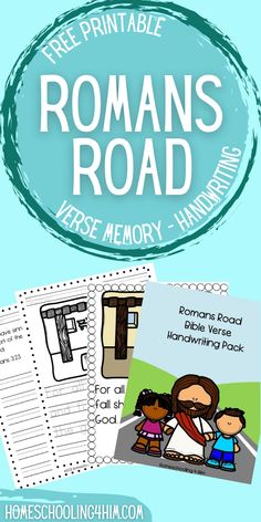 the free printable romans road memory book for kids with pictures and text on it