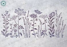 the embroidery design is very detailed and it looks like flowers are growing out of the ground