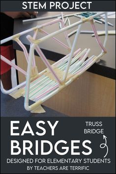 Easy Bridge STEM Challenge You and Your Students Will Love! - Teachers are Terrific Stem For Elementary, Types Of Bridges, Stem Challenges Elementary, Easy Stem, Stem Students, Steam Challenges, Stem Classes