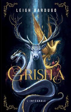 the book cover for cristia by leigh bardugo, with an image of a