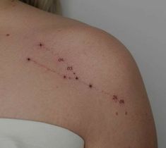 Small Taurus constellation tattoo Tattoo Taurus Constellation, Constellation Tattoo Taurus, Constellation Tattoo Placement, Taurus Star Constellation Tattoo, Taurus Zodiac Tattoo, Taurus Star Constellation, Dainty Tats, Taurus Tattoo Designs, Zodiac Tattoo Ideas