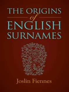 the origins of english surnames by joslin fiennens book cover