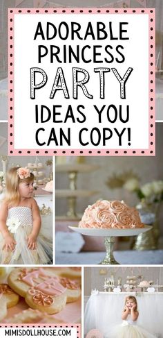 Princess themed Tea Party Ideas for Little Girls! Fancy desserts, pretty dresses and a princess theme? Celebrate your little one's birthday with a fancy princess tea party that will be the talk of the town. These gorgeous ideas will inspire the fancy and proper in your party planning. Pinks, and peaches and glittery gold, oh my! #party #princess #teaparty #girlbirthday #birthday #kidparties #partyideas Royal Tea Party Outfit Kids, Birthday Princess Outfit, Supergirl Party, Princess Party Ideas, Tea Party Ideas, Girl Parties, Princess Theme Birthday, Girls Birthday Party Themes