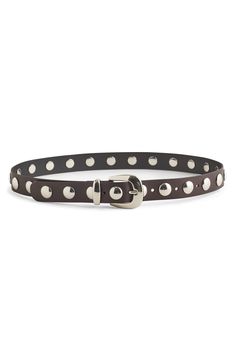 Madewell Studded Western Leather Belt | Nordstrom Studded Belts, Western Leather Belt, Teacher Fits, Wishlist 2024, British Women, Western Belt, Junior Year, Studded Belt, Faux Leather Belts