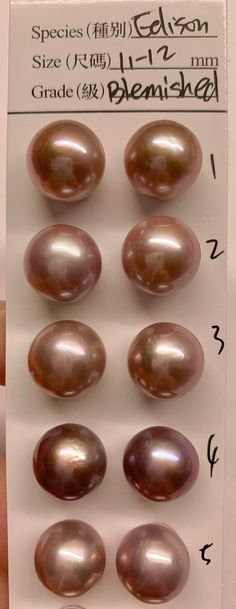 "11-12 mm AA+, Ultra Luster Edison Cultured Pearl, Thick Button,backside blemished,sold by Pair LotEdison-22067-1112-061423-4 Please see the details below. pearl quantity: 1 pair pearl grade: AA+ Surface pearl drilled hole size：please select or Note us for special size pearl size: 11-12 MM pearl luster: High luster pearl body: front:clean to very lightly blemishes                      backside: blemished /Birthmark pearl shape: Thick Button Pearl color: as pictured Most of these pearls are have Secret Message Bracelet, Akoya Pearl Necklace, Tahitian Pearl Necklace, Custom Initial Necklace, Edison Pearls, Message Bracelet, Smart Jewelry, Loose Pearls, Pressed Flower Art