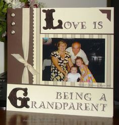 a family picture frame with the words i love is being a grandpa and an adult