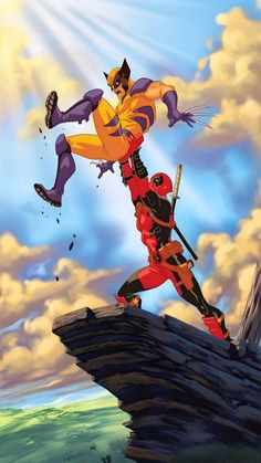 deadpool e Wolverine Tv Show Wallpapers, Show Wallpapers, Wolverine Comic Art, Wolverine Movie, Ms. Marvel, Wolverine Comic, Deadpool Wallpaper