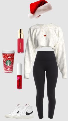 Outfit For College, Aesthetic Christmas Outfits, Christmas Eve Outfit, Cute Christmas Outfits, Xmas Outfits, Simple Fits, Casual Preppy Outfits, Cute Outfits For School, Trendy Fall Outfits