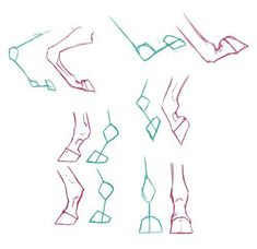 the steps to drawing legs and feet