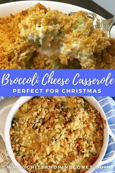 broccoli cheese casserole is the perfect christmas dish