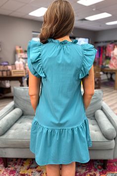 Effortlessly cute and girly, this CALISTA dress features ruffle sleeves for a touch of playfulness. The babydoll fit is both flattering and comfortable, and the convenient pockets make us love this dress even more! Complete the look with the v neck and tie for some added chicness. Your new go-to dress! Runs true to size with some stretch. Wash separately. Hang to dry. No bleach. Material: 100% Polyester Small 2/4 Medium 6/8 Large 10/12 Calista Dress, Candles For Sale, Ruffle Sleeve Dress, Ruffle Sleeves, Sales Gifts, Sleeve Dress, Baby Dolls, Bleach, Dresses With Sleeves