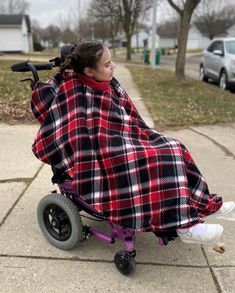 Life in a wheelchair comes with many challenges. With Wrapt capes, staying warm won't be one of them! For someone who spends time in a wheelchair, blankets and coats are inconvenient and uncomfortable. Wrapt capes are designed specifically for the wheelchair user.  Wrapt Thinsulate™ capes have a layer of Thinsulate™ sandwiched between two layers of easy care fleece and are appropriate for temperatures below 32 degrees Fahrenheit.  The user's arms easily move in and out at the rounded sides. The Poncho Blanket, Types Of Hats, Theme Color, Poncho Cape, Move In, Wheelchair, Stay Warm, Color Patterns, Colorful Prints