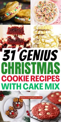 Try these easy Christmas cookie recipes using cake mix for a quick and delicious holiday treat. Perfect for busy bakers, these cookie ideas save time without sacrificing flavor. From festive sprinkles to rich chocolate chips, these cake mix cookies will delight everyone this Christmas. Delicious Christmas Treats, Vanilla Cookie Recipe, Easy Holiday Baking, Christmas Baking Easy, Cake Mix Cookie Bars, Mint Chocolate Cake, Chocolate Cake Mix Cookies, Yummy Christmas Treats, Mint Cake