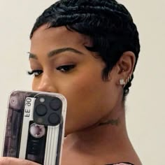 Jayda Wanda Short Hair, Jayda Wayda Pixie Cut, Baddie Haircuts, Short Black Haircuts, Shorts Hairstyles, Finger Waves Short Hair, Short Relaxed Hairstyles, Black Women Short Hairstyles, Short Natural Curly Hair